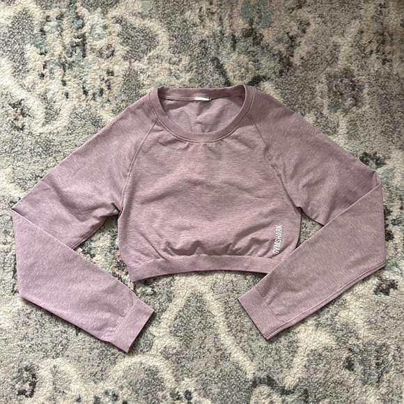 Gymshark Tops - Gymshark Long Sleeve Cropped Top